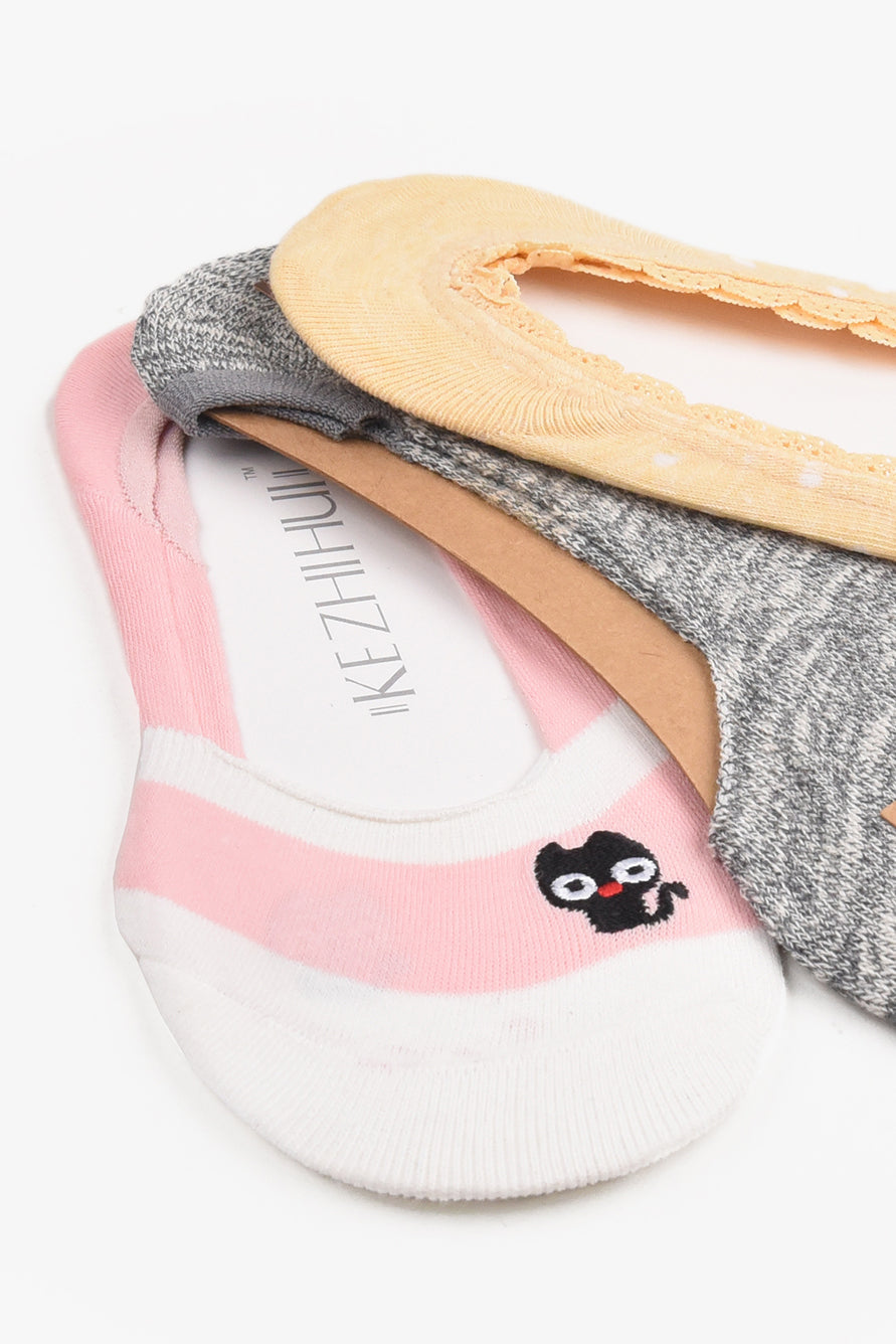 Every Day Essential No Show Socks (3 Pairs)