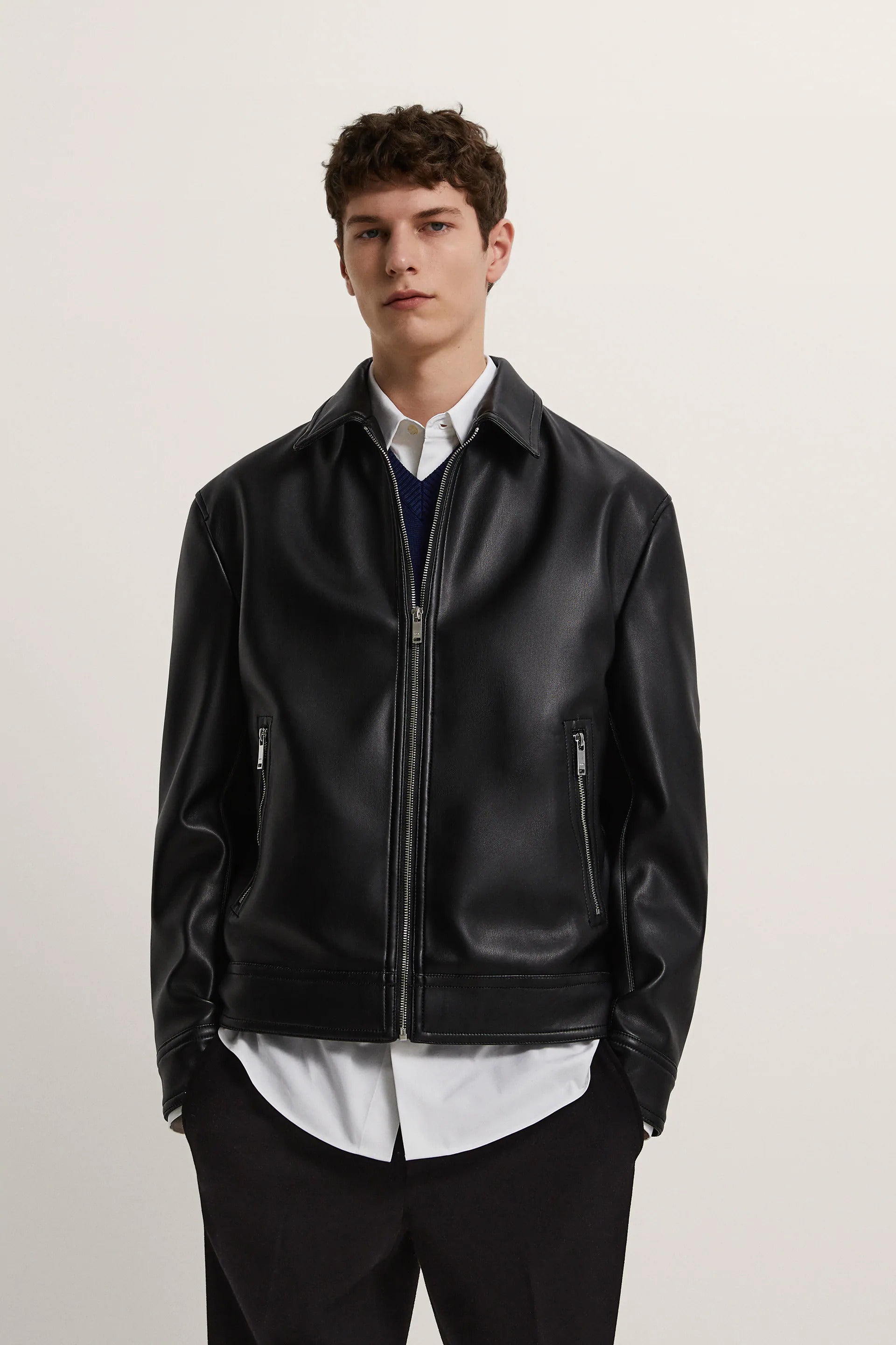 FAUX LEATHER JACKET
