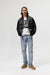FAUX LEATHER BOMBER JACKET